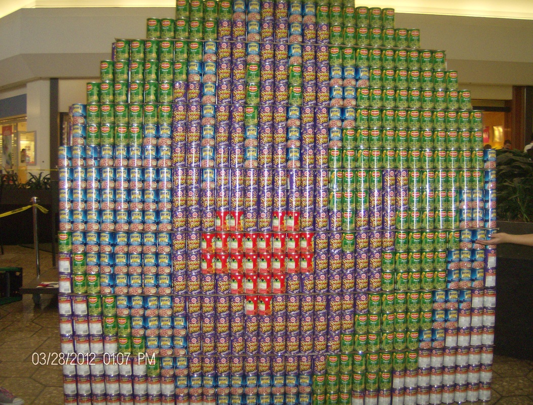 Canstruction1st Place for best use of labels.